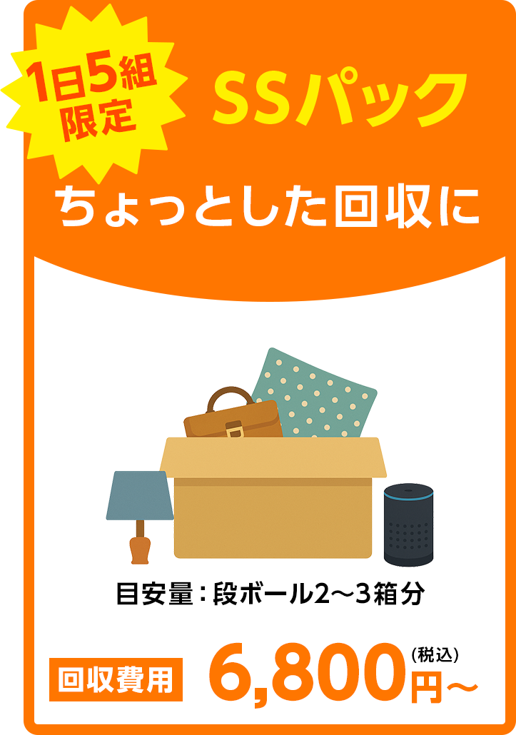 SSパック 目安量:段ボール2~3箱分